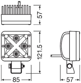 Прожектор робочого освітлення, Osram LEDDL101-SP