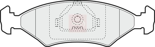 APEC Brake Pad Set, disc brake PAD995