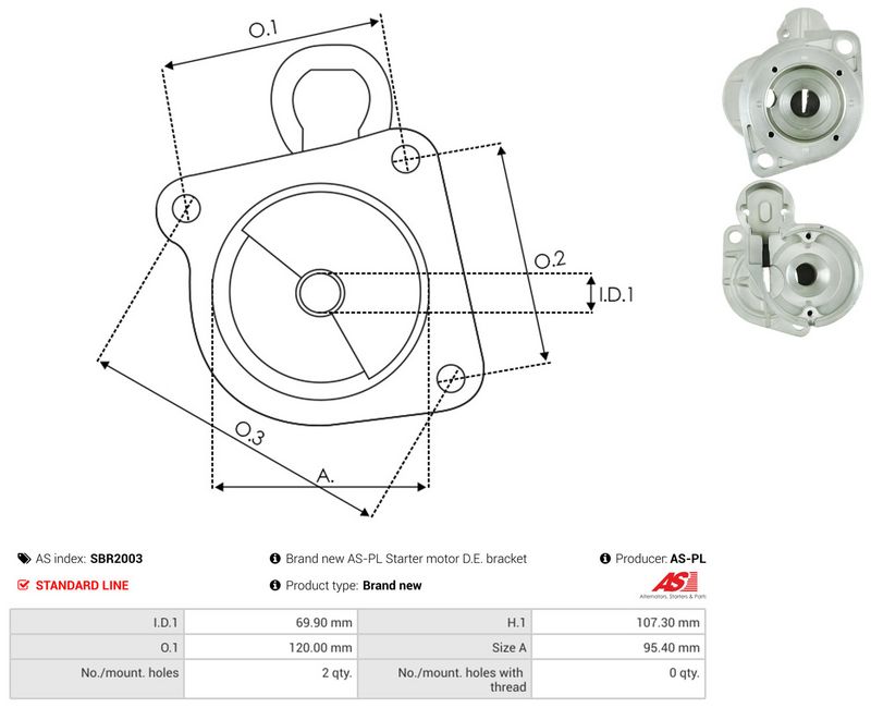 AS-PL SBR2003 Starter Lid, carburettor