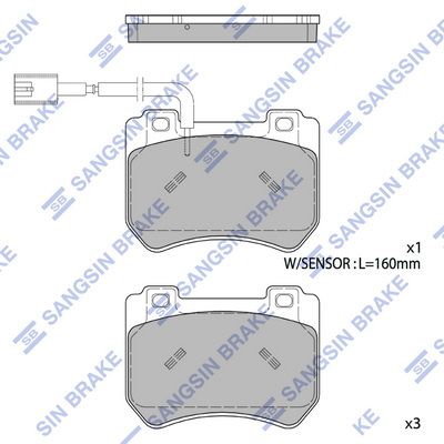Hi-Q SP4188 - Brake Pad Set, disc brake