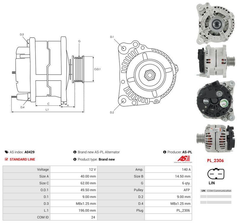 Generaator, AS-PL A0429