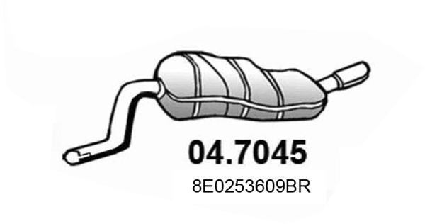 ASSO 04.7045 - Rear Muffler