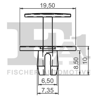 FA1 10-20007.5 Clip, trim/protection strip