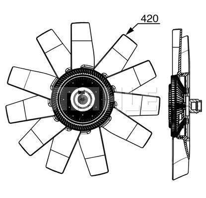 WILMINK GROUP ventilátor, motorhűtés WG2180872