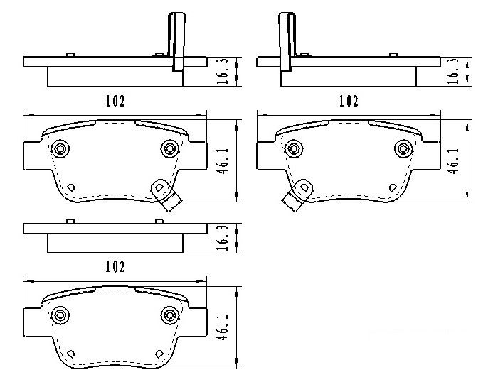 DAVID VASCO Z3337 Brake Pad Set, disc brake