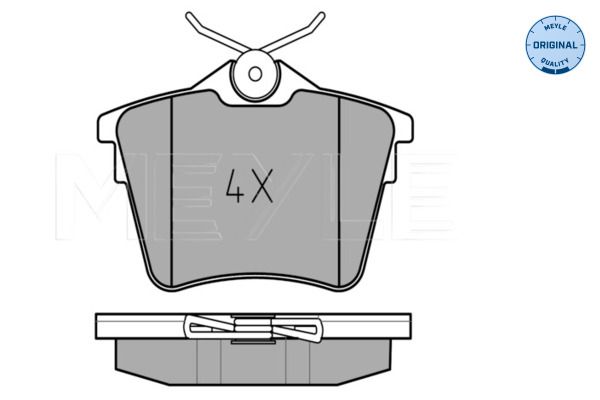 MEYLE 025 241 3517 Brake Pad Set, disc brake
