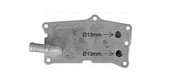 Оливний радіатор, автоматична коробка передач, Ava MS3752