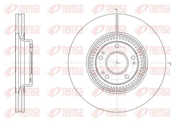 REMSA Диск тормозной передний GENESIS 3.8 GDI