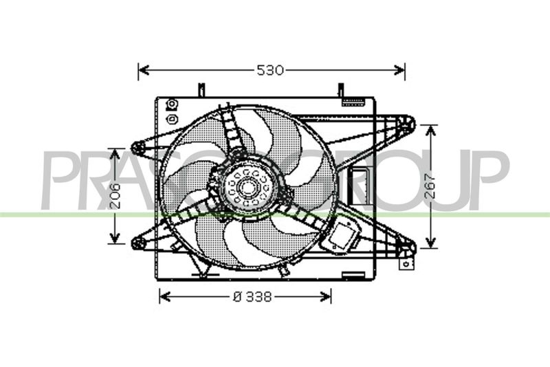 PRASCO ventilátor, motorhűtés FT137F001
