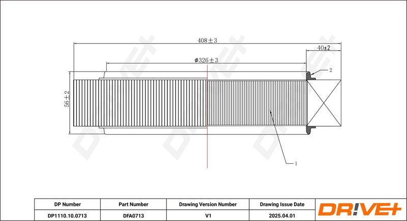 Filtru aer DP1110.10.0713 Dr!ve+