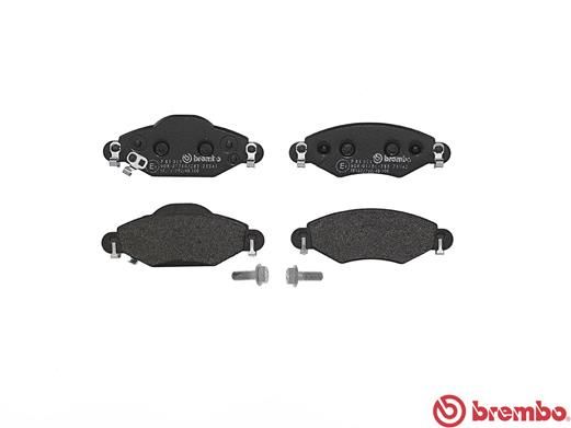 Комплект гальмівних накладок, дискове гальмо, Brembo P83053