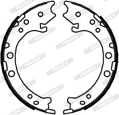 FERODO FSB4044 Brake Shoe Set, parking brake