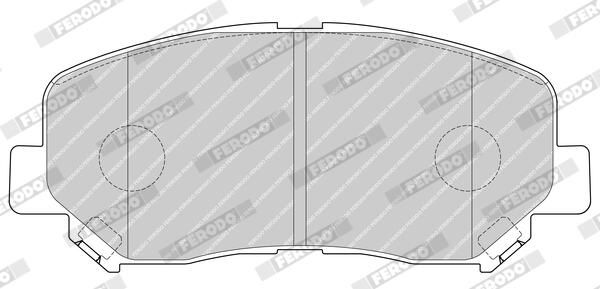 FERODO FDB4357 Brake Pad Set, disc brake