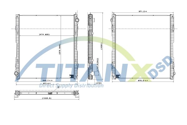 Chladič, chlazení motoru RX149010