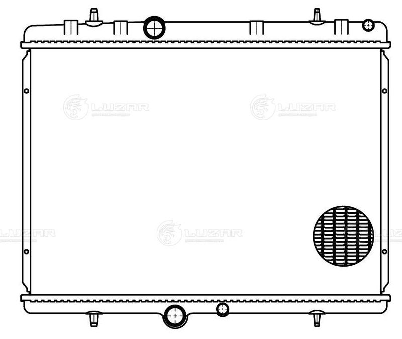 Радіатор, система охолодження двигуна, Luzar LRC20T1
