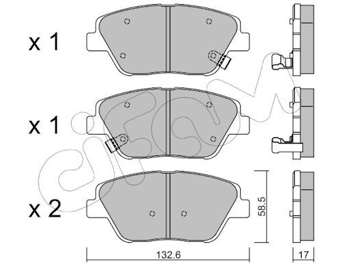 Set placute frana,frana disc 822-945-0 CIFAM