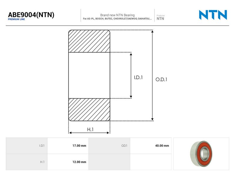 This part match OEM code: 6203-SS