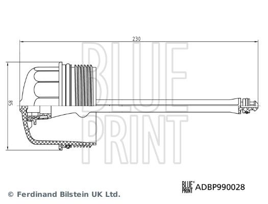 Lock, oljefilterhus Blue print ADBP990028