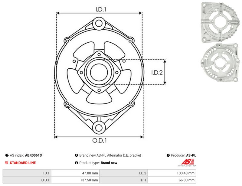 AS-PL ABR0061S Protective Cap, alternator