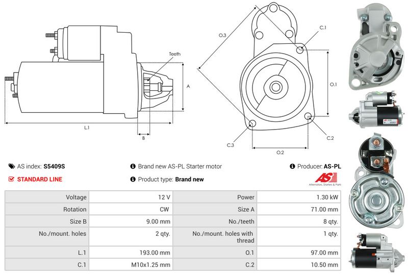 AS-PL S5409S Starter