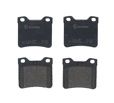 комплект спирачно феродо, дискови спирачки BREMBO