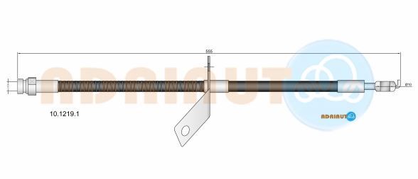 ADRIAUTO шланг гальмівний задній лівий HYUNDAI i30 07-
