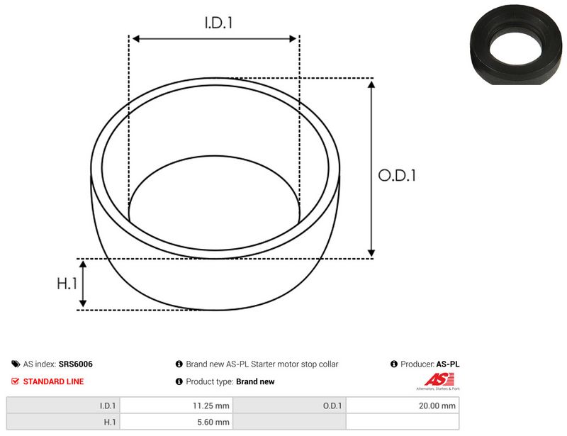 AS-PL SRS6006 Repair Kit, starter