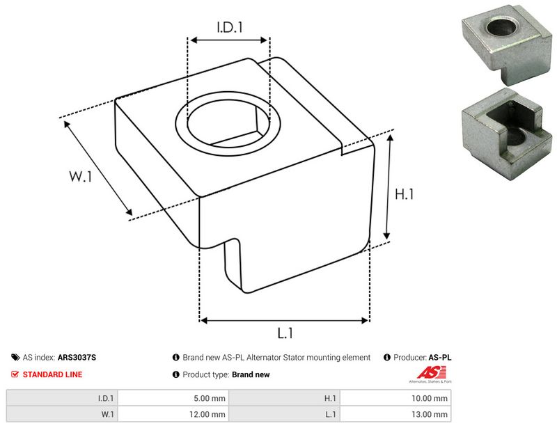 AS-PL ARS3037S Repair Set, alternator