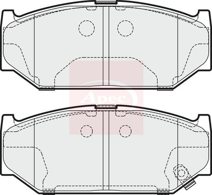 APEC Brake Pad Set, disc brake PAD1892
