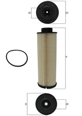 Product Image - Brandstoffilter - KX73/2D - KNECHT