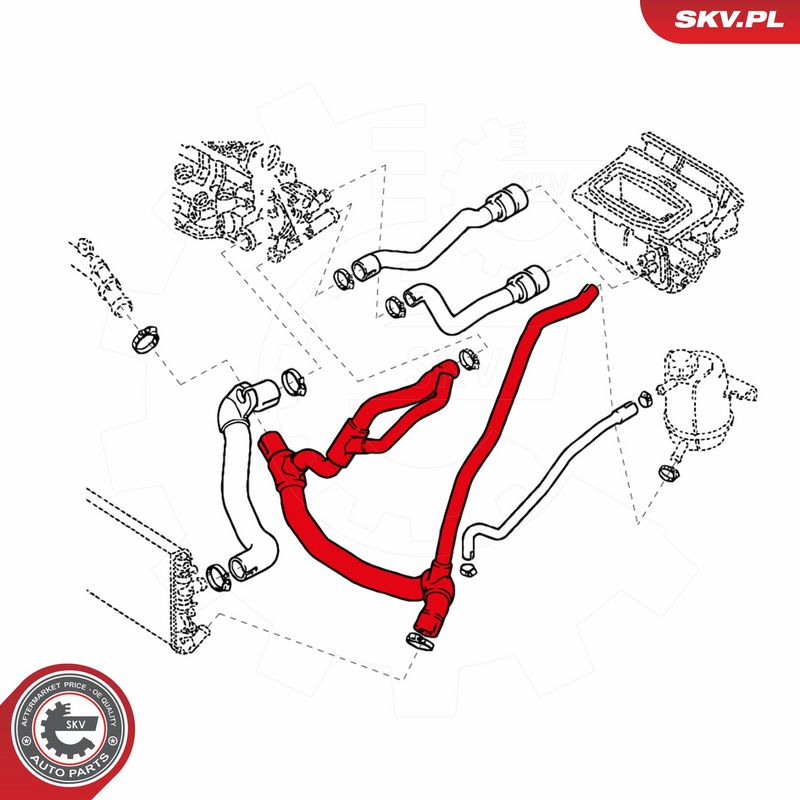 ESEN SKV 24SKV337 Radiator Hose