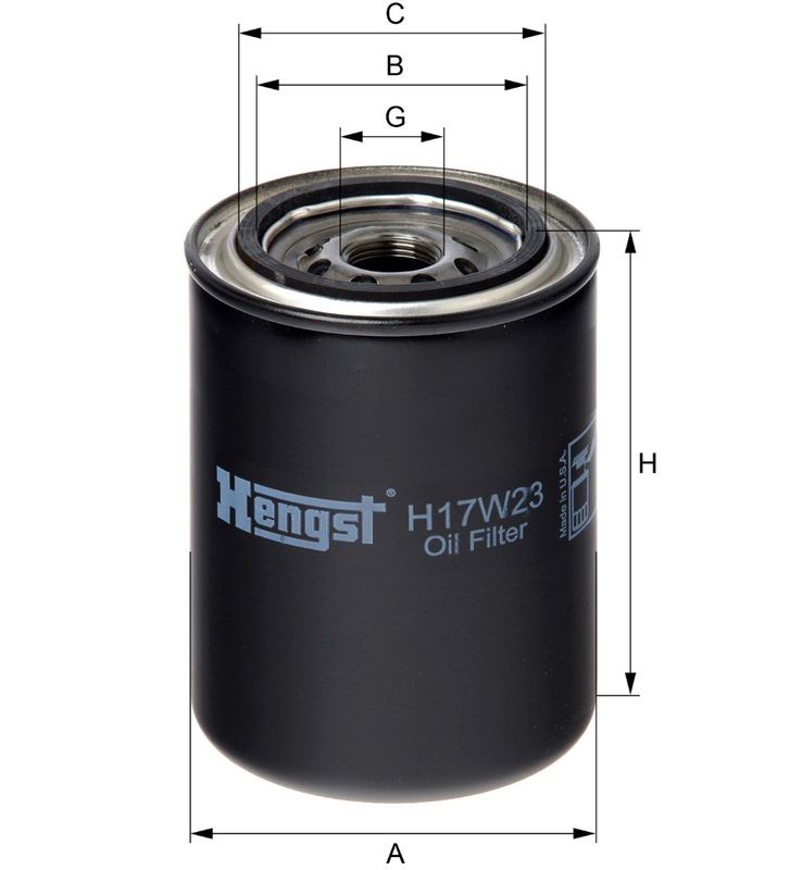 Olejový filtr H17W23