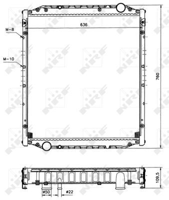 NRF 51590 Radiator, engine cooling