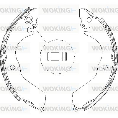 Комплект гальмівних колодок, Woking Z4647.00