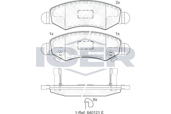 ICER 181731 Колодки тормозные (передние) Subaru Justy 03-/Opel Agila A 00-07