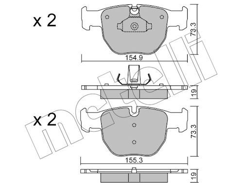 Plaquettes+de+frein+à+disque METELLI 22-0598-0