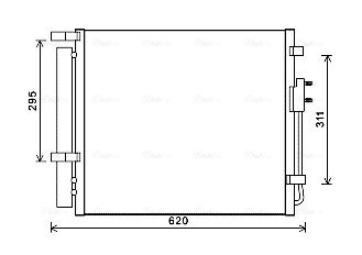 AVA QUALITY COOLING kondenzátor, klíma HY5343D