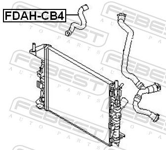 FEBEST FDAH-CB4 Coolant Pipe