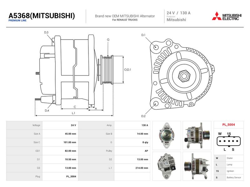 Prekės atitinka OEM kodą: A4TR5893