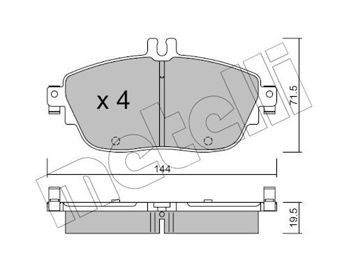 Plaquettes+de+frein+à+disque METELLI 22-0965-0