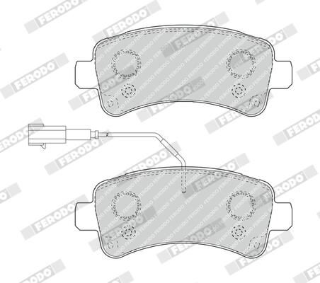 FERODO FVR4950 Brake Pad Set, disc brake