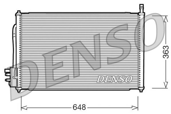 DENSO kondenzátor, klíma DCN10006