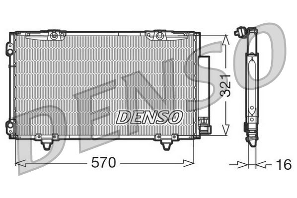 DENSO kondenzátor, klíma DCN50011