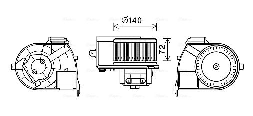 Компресор салону, Ava RT8617