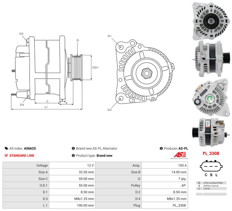 This part match OEM code: A002TX2191