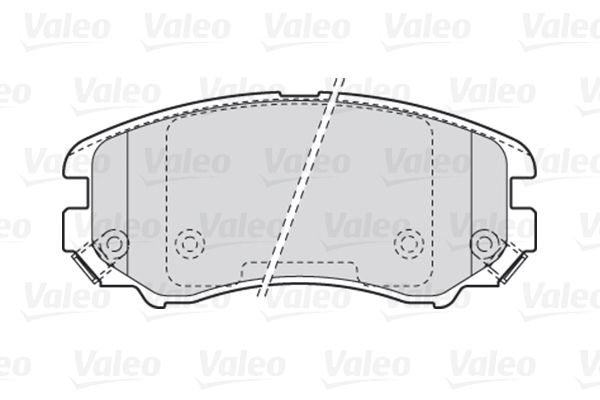 Комплект гальмівних накладок, дискове гальмо, Valeo 301744