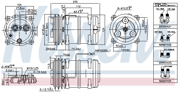 NISSENS 899944 Compressor, air conditioning