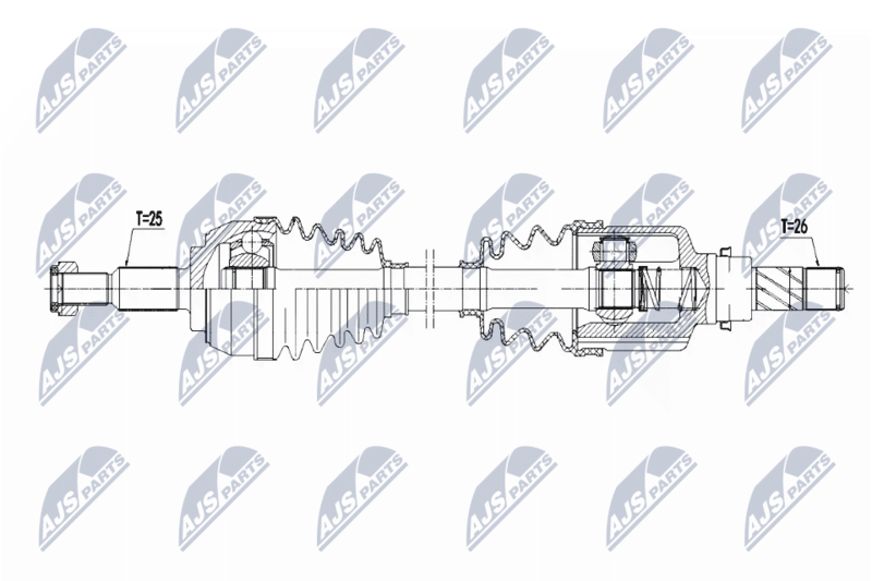 NTY hajtótengely NPW-RE-168