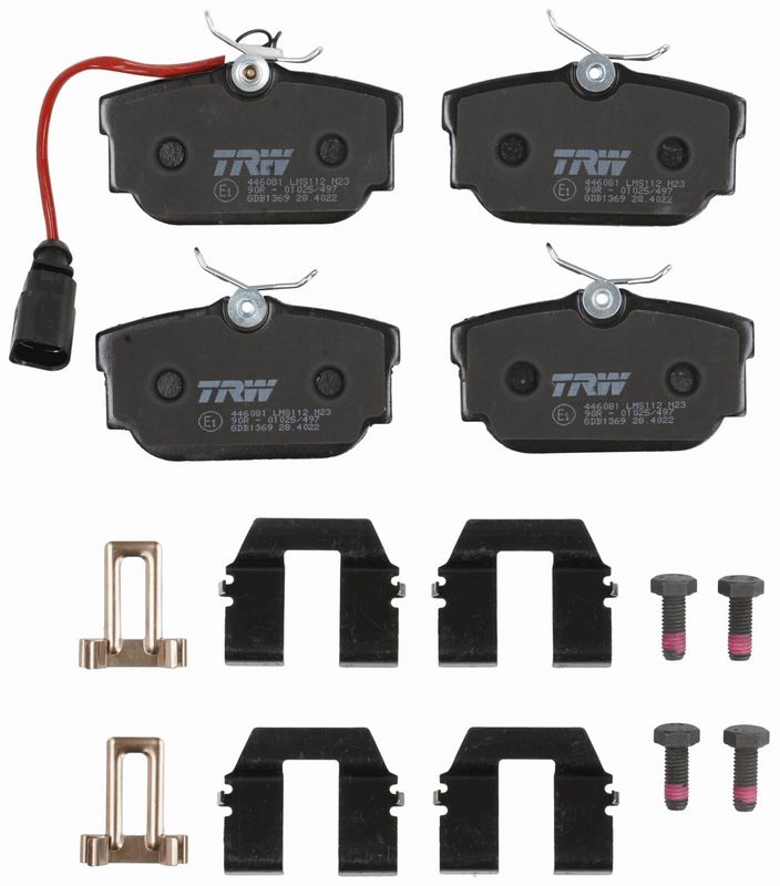 TRW GDB1369 Brake Pad Set, disc brake
