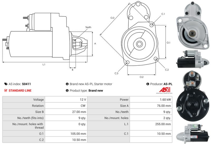 AS-PL S0411 Starter